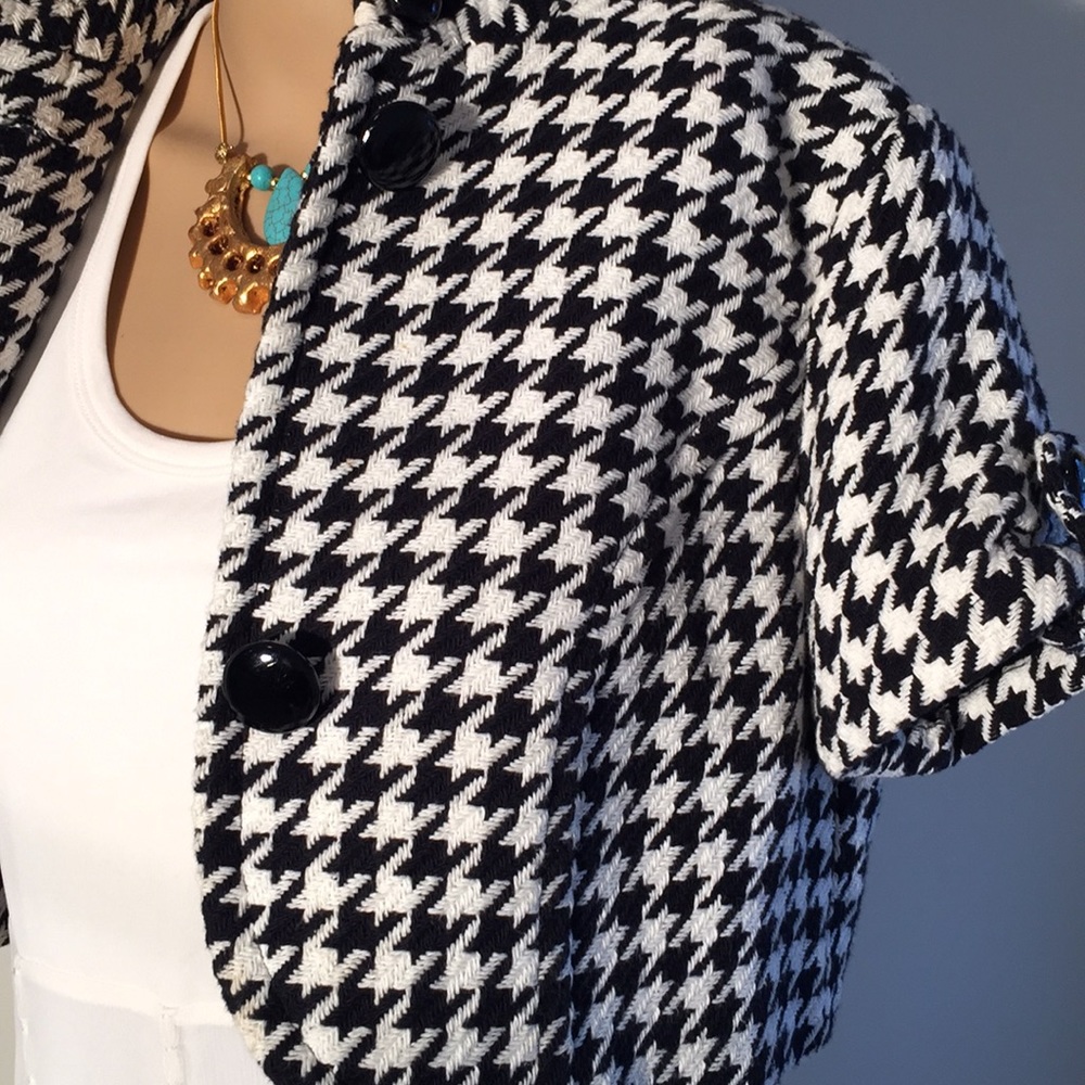 100% Cotton Jacket, Houndstooth Pattern! - image 1